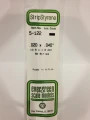 Evergreen - STRIPSTYRENE WHITE .5X1MM 10pcs