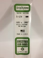 Evergreen - STRIPSTYRENE WHITE .5X2MM 10pcs