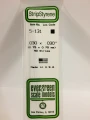 Evergreen - STRIPSTYRENE WHITE .75MM SQ 10pcs