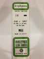 Evergreen - STRIPSTYRENE WHITE .75X1MM 10pcs