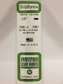 Evergreen - STRIPSTYRENE WHITE .75X4MM 10pcs