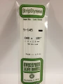 Evergreen - STRIPSTYRENE WHITE 1X2.5MM 10pcs