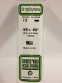 Evergreen - STRIPSTYRENE WHITE 2.5X4MM 7pcs