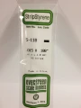 Evergreen - STRIPSTYRENE WHITE 3.2X4.8MM 6pcs