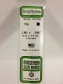 Evergreen - STRIPSTYRENE WHITE 4.8MM SQ 4pcs
