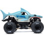1/18 Mini LMT Megalodon 2S 4X4 RTR Brushed Monster Truck (Battery & Charger Included), Blue by LOSI