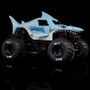 1/18 Mini LMT Megalodon 2S 4X4 RTR Brushed Monster Truck (Battery & Charger Included), Blue by LOSI