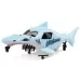 1/18 Mini LMT Megalodon 2S 4X4 RTR Brushed Monster Truck (Battery & Charger Included), Blue by LOSI