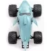 1/18 Mini LMT Megalodon 2S 4X4 RTR Brushed Monster Truck (Battery & Charger Included), Blue by LOSI