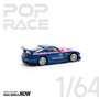 POP RACE 1:64 MAZDA RX7 RE-AMEMIYA - BLUE/PINK S24-08/PR640240