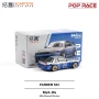 POP RACE 1:64 Nissan Silvia S13 PANDEM -- Moontech Blue/Silver S43-04/PR640264
