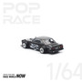 POP RACE 1:64 Nissan Skyline GT-R V8 Drift Hakosuka COCA COLA ZERO BLACK CHROME