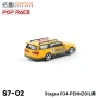 POP RACE 1:64 Nissan Stagea w/R34 GTR Skyline Front -- Pennzoil S7-02/PR420021