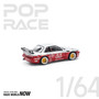 POP RACE 1:64 Panden Silvia S13 - Moontech Red S43-02/PR640258