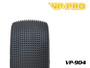 VP-PRO 904 Turbo Trax STR 1/8 Offroad Truggy Tires Pre-Glued on White Rims - M4 SuperSoft (2)