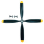 Dynam DYP-1028 13x6x4 4-Blade Plane Nylon Propeller Standard Rotation