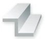 757 - .250" (6.3mm) OPAQUE WHITE POLYSTYRENE Z CHANNEL