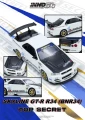 INNO64 1/64 TOP SECRET R34 GT-R White