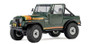 1/30 SCX30 Jeep CJ-7 Renegade 4X4 RTR Brushed Rock Crawler (Battery & Charger Included), Classic Green