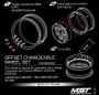 MST 832103GD GD-S 501 Offset changeable wheel set (4pcs/pack)