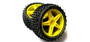 HSP buggy rear wheel set ( yellow)