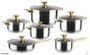 KAISERHOFF 12pcs stainless steel Luxury cookware Set