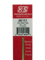 K&S Brass Square Tube 1/8" x 12" #8151