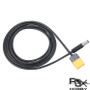 RJX Hobby XT60 Male Bullet Connector to Male DC 5.5mm x 2.5mm Rubber Power Cable