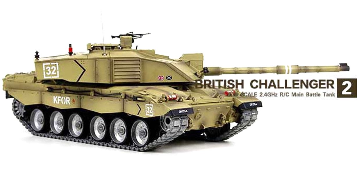 RC Tank Heng Long 3908-1 1/16 U.K Challenger 2 Spin Turret Upgrade Metal RC  Main Battle Tank