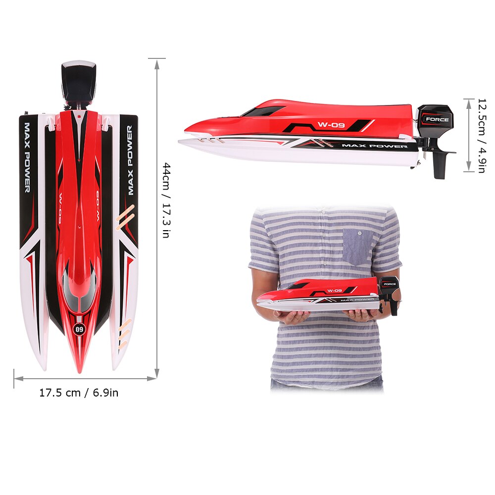 915 Wltoys 2.4G Brushless High Speed 45km/h Racing RC Boat Red. Hobby