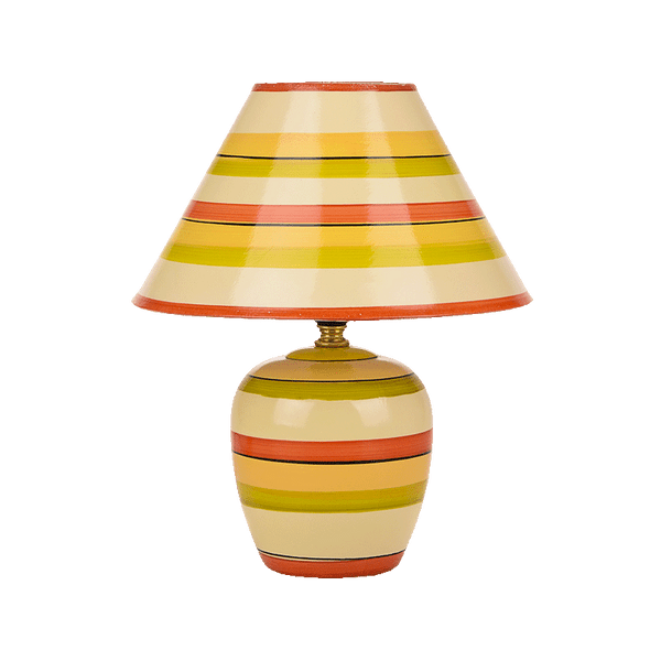 Striped Ceramic Table Lamp