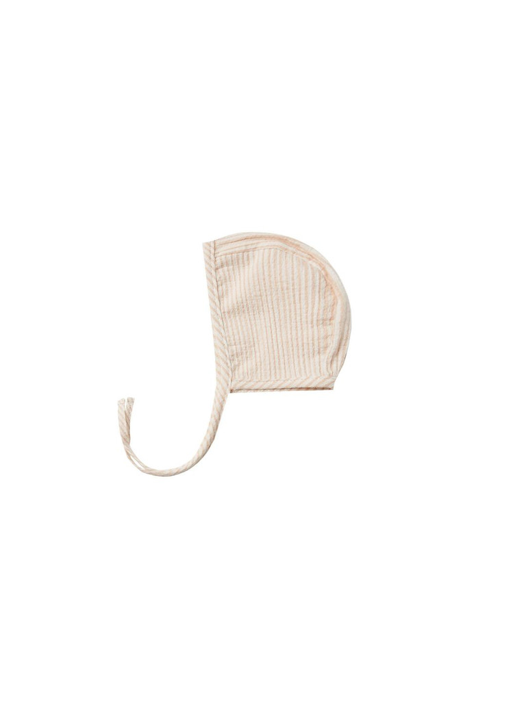 Woven Baby Bonnet, Petal Stripe