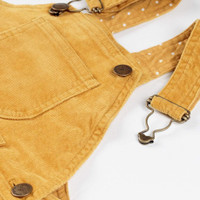 Ochre Corduroy Dungarees