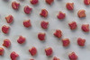 Ginkgo Leaf Bead - Metallic Red Luster Matte