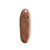 Nunn Metal Stamping Blank: Primitive Tag Elongated Oval Single Hole | 1 Each