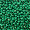 Heavy Metal Round Seed Bead - Green