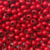 Heavy Metal Round Seed Bead - Red