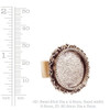Ring: Adjustable Ornate Circle by Nunn Design | 1 Each