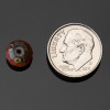 Rondelle (9x6mm) - Red and Orange Opaline Mix with Picasso Finish