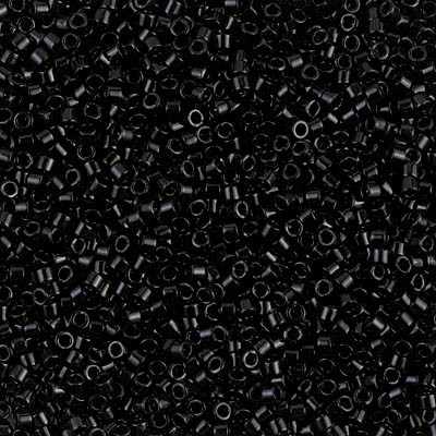 Delica Seed Bead - #0010 Black Opaque