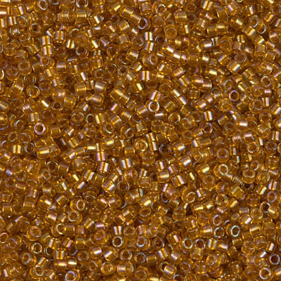 Delica Seed Bead - #0065 Topaz Inside Color Lined Rainbow