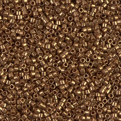 Delica Seed Bead - #0115 Dark Topaz Gold Luster