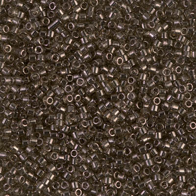 Delica Seed Bead - #0123 Smoky Olive Transparent Luster