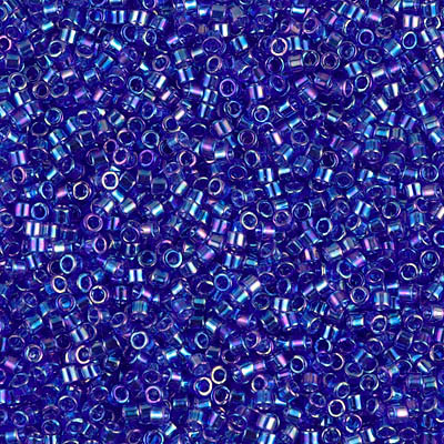 Delica Seed Bead - #0178 Cobalt Transparent Rainbow