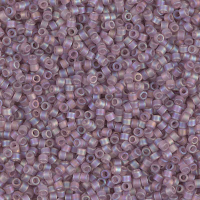 Delica Seed Bead - #0857 Smoky Amethyst Transparent Rainbow Matte