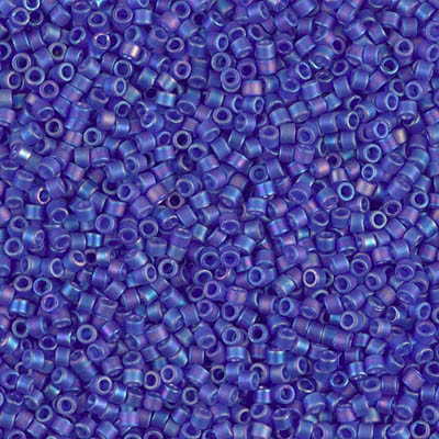 Delica Seed Bead - #0864 Cobalt Transparent Rainbow Matte