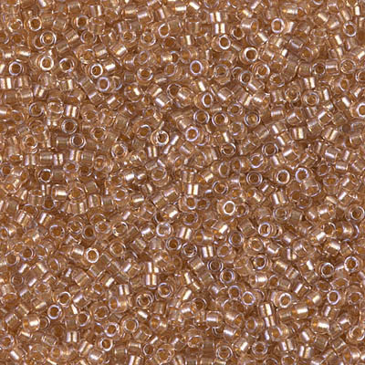 Delica Seed Bead - #0901 Honey Beige Inside Color Lined Sparkle