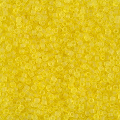 Delica Seed Bead - #0743 Yellow Transparent Matte