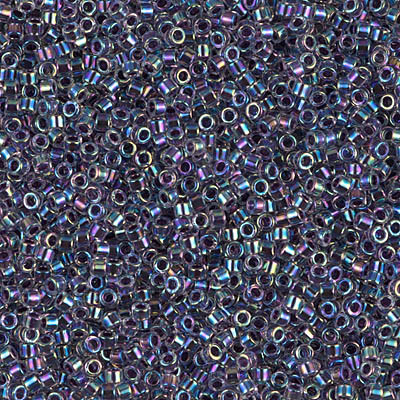 Delica Seed Bead - #0059 Amethyst Inside Color Lined Rainbow