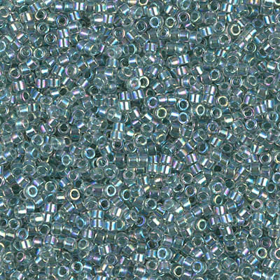 Delica Seed Bead - #0084 Sea Foam Inside Color Lined Rainbow